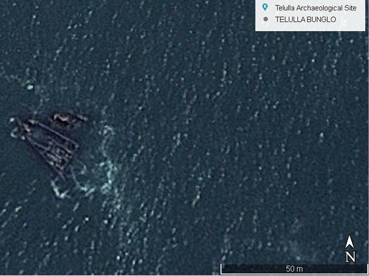 Remains of the shipwreck
